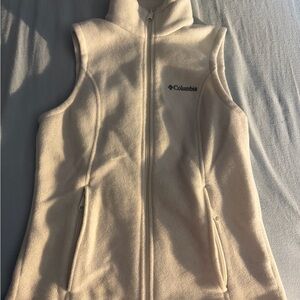 Columbia Women's Cream Full-Zip Fleece Vest